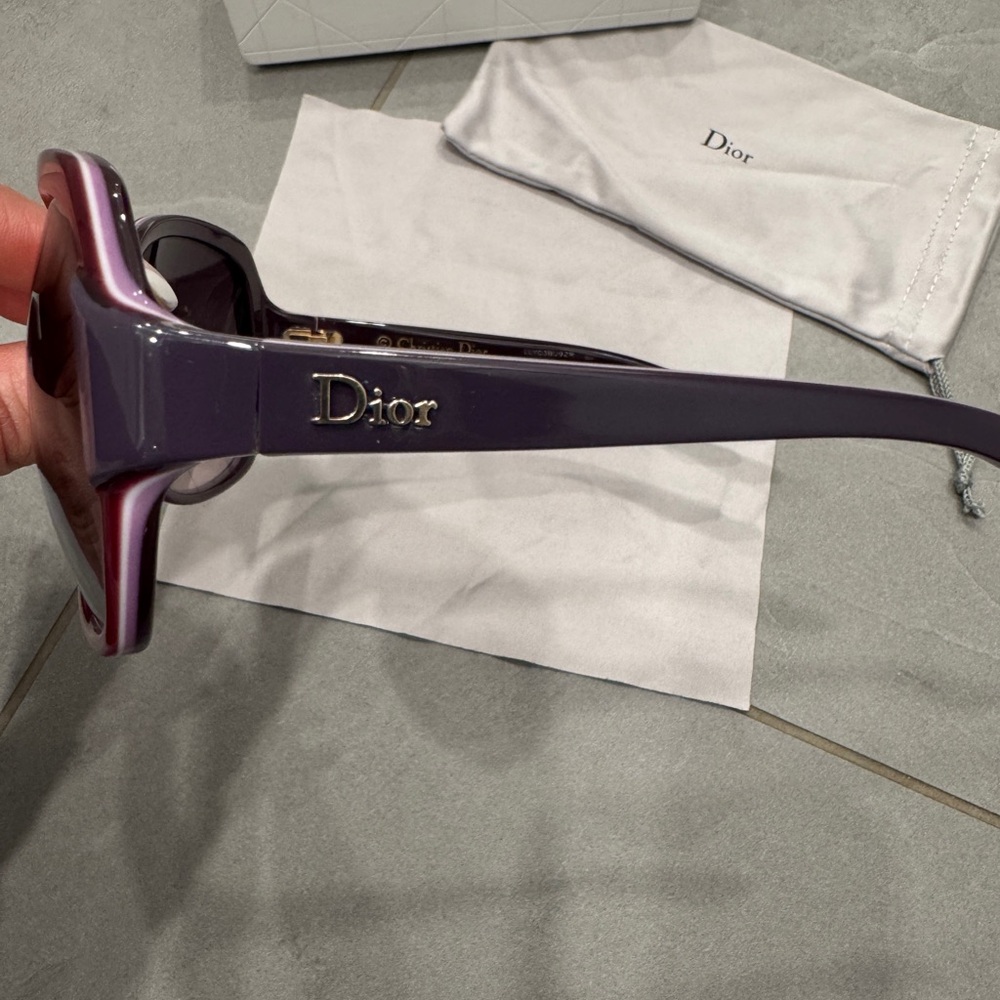 Dior Deep Red and Purple Sunglasses - Picture 4 of 10